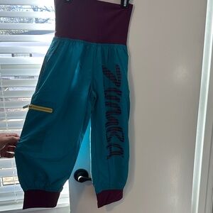 Zumba Fitness Turquoise and Maroon Joggers